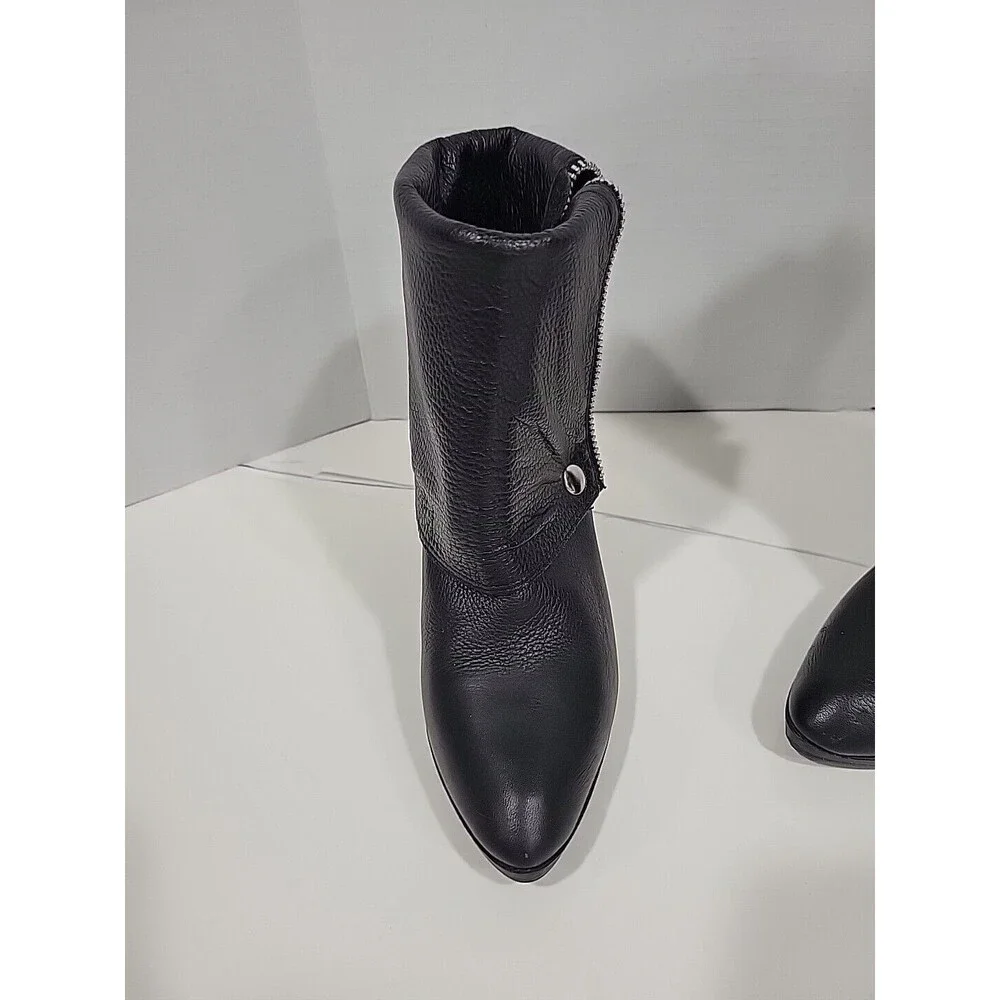 MICHAEL KORS Bassey Black Leather Convertible Boots Size 6M